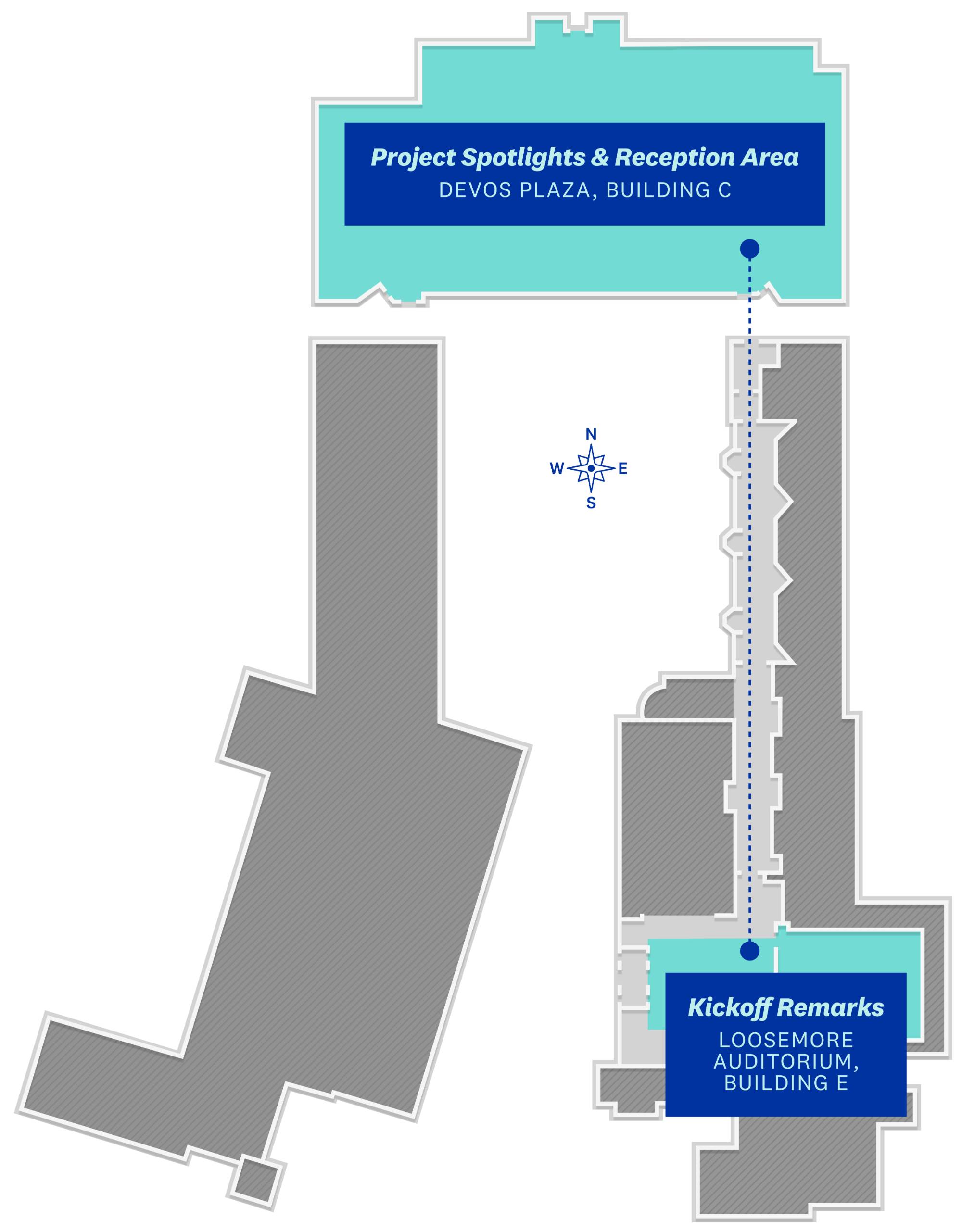 Map of Grand Valley's DeVos Center.